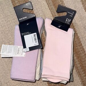 GAP Kids Casual Crew Socks - Pink and Lavender